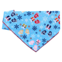 Vsepropejska Muni vánoční šátek pro psa Barva: Modrá, Obvod krku: 20 - 50 cm