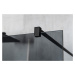 Gelco VARIO BLACK jednodílná sprchová zástěna k instalaci ke stěně, kouřové sklo, 1100 mm