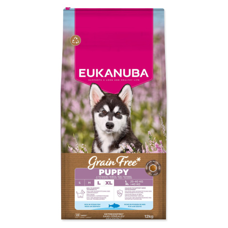 Eukanuba Krmivo Grain Free Puppy Large rich in ocean fish 12kg