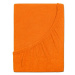 B.E.S. PETROVICE Prostěradlo Froté PERFECT 200 × 220 cm, sytě oranžové