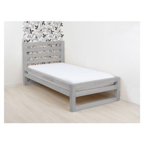 Benlemi Jednolůžková postel DELUXE Zvolte barvu: Tmavě šedá, Zvolte rozměr: 90 x 200 cm