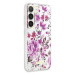 Guess GUHCS23MHCFWST hard silikonové pouzdro Samsung Galaxy S23 PLUS 5G white Flower Collection