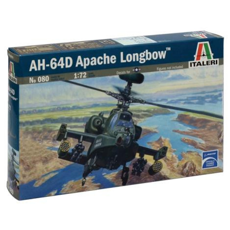 Model Kit vrtulník 0080 - AH-64 D APACHE Longbow (1:72) Italeri