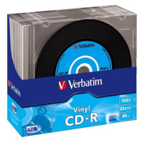 VERBATIM CD-R(10 ks)Slim/Vinyl/DLP/52x/700MB