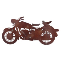Dekoria Nástěnná dekorace Rust Motorbike, 80 x 0,5 x 42 cm