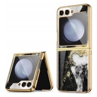 Kryt TECH-PROTECT MOOD MARBLE GALAXY Z FLIP 5 BLACK (9319456603842)