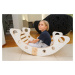 Houpačka Dřevěný Montessori pro děti Lehátko Jednobarevné Skládací Lakované Pl