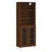 vidaXL Skříň highboard hnědý dub 69,5 x 34 x 180 cm kompozitní dřevo