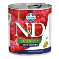 N&d Dog Quinoa Ad. Weight Mngmnt Lamb & Brocolli 285g