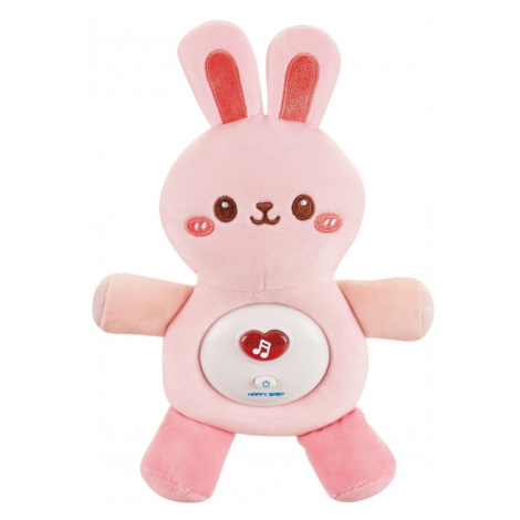 Interaktivní plyšová plyšová plyšová hračka Light Sound Bunny Sleeper Pink