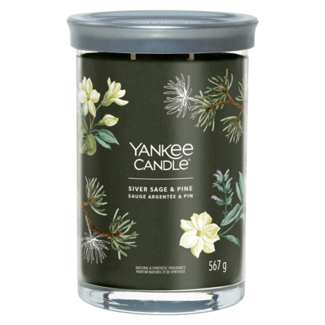 YANKEE CANDLE Signature Tumbler velký Silver Sage & Pine 567 g