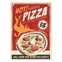 Ilustrace Pizza promotional poster, lukeruk, 30 × 40 cm