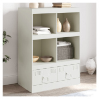 vidaXL Highboard bílý 67 x 39 x 95 cm ocel