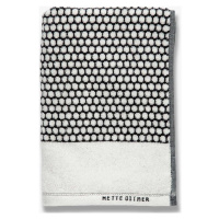 Černo-bílý bavlněný ručník 50x100 cm Grid – Mette Ditmer Denmark