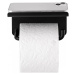 Držák toaletního papíru s poličkou Blomus MODO - černý