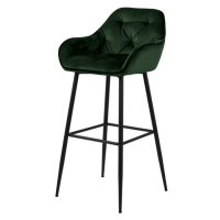 Barová židle BROOKE 2 tmavě zelená