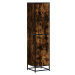 vidaXL Skříň highboard kouřový dub 35,5x35x139 cm kompozit a kov