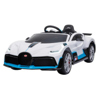 HračkyZaDobréKačky Elektrické auto Bugatti Divo bílé