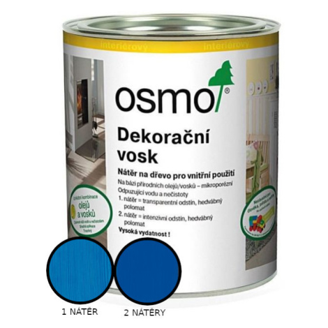 Vosk dekorační Osmo 3125 intenzivní modrý RAL 6010 0,375 l AU-MEX