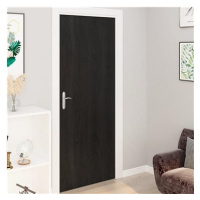 Samolepící tapety na dveře 2 ks tmavé dřevo 210 x 90 cm PVC