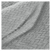 Deka - přehoz na pohovku z mikrovlákna LUIZ 200x220 cm stříbrná Mybesthome