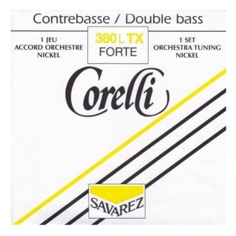 Savarez 380LTX Corelli Double Bass Nickel Orchestra Set - Forte