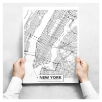 Sada obrazů - Map of New York II