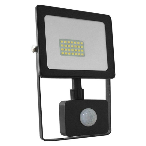 ACA Lighting černá SENSOR LED SMD reflektor IP66 20W 3000K 1600Lm 230V Ra80 Q2030S