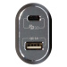 PORT CONNECT nabíječka do auta, USB-C + USB-A, 12-24V, černá - RP0482