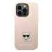 Karl Lagerfeld KLHCP14LSLCTPI hard silikonové pouzdro iPhone 14 PRO 6.1" light pink Silicone Cho