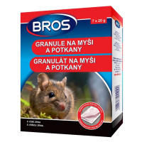 Bros - Granule na myši, krysy a potkany 7 x 20 g