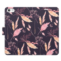 iSaprio flip pouzdro Ornamental Flowers 02 pro iPhone 5/5S/SE