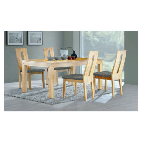 Kasvo MORIS stůl+NELA židle 4ks Ořech / látka SH21