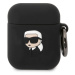 Pouzdro Karl Lagerfeld 3D Logo NFT Karl Head pro Apple Airpods 1/2 Black