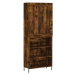 vidaXL Skříň highboard kouřový dub 69,5 x 34 x 180 cm kompozitní dřevo