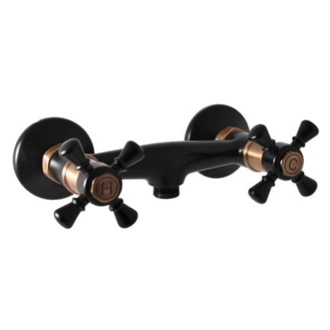 RAV SLEZÁK Morava sprchová baterie 100 mm černá/stará mosaz MK380.0CMATSM