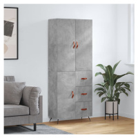 vidaXL Skříň highboard betonově šedá 69,5x34x180 cm kompozitní dřevo