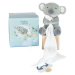 Plyšová koala se šňůrkou na dudlík Koala Dummy Holder Unicef ​​Collection Doudou et Compagnie v 