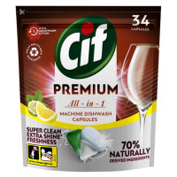 Cif Premium Clean All in 1 Regular Kapsle do myčky nádobí 34 ks