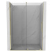 MEXEN/S Velar posuvné sprchové dveře 130, transparent, zlatá 871-130-000-01-50