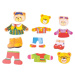 Bigjigs Toys Oblékací puzzle BEAR FAMILY vícebarevné