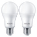 Philips 8719514471030 LED žárovka CorePro E27 13W/100W 1521lm 4000K A67 bílá 2-set