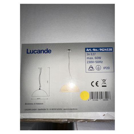Lucande Lucande - Lustr na lanku LOURENCO 3xE27/60W/230V