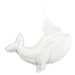 Cotton &amp; Sweets Závěsná dekorace velryba bílá 40x25x8cm