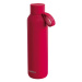 QUOKKA - Nerezová láhev / termoska s poutkem CHERRY RED , 630ml, 40185