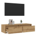 vidaXL TV skříňka s LED osvětlením dub artisan 100X35,5x25 cm