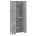 vidaXL Skříň highboard betonově šedá 69,5x34x180 cm kompozitní dřevo