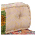 vidaXL Pouf patchwork textil