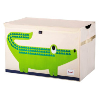 3 SPROUTS - Truhla na hračky Crocodile Green