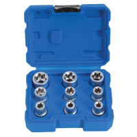 Hlavice 1/2” nástrčné TORX-E, vel. E10-E24, sada 9 ks - SATRA